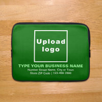 Business Brand Green Laptop Sleeve