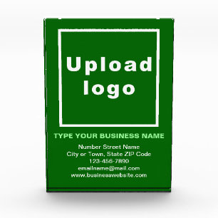 Business Brand Green Portrait Rectangle Photo Block