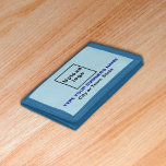 Business Brand Light Blue Trifold Nylon Wallet<br><div class="desc">Trifold nylon wallet that you can customize to put your business name. You can give it as giveaway item to your loyal customers. A gift item with your business name to build brand name awareness. An accessory that you can include in your marketing materials to advertise your business or give...</div>