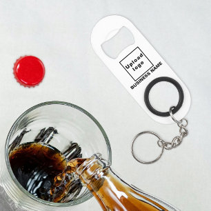 Business Brand on Bottle Opener With Keychain Keychain Bottle Opener