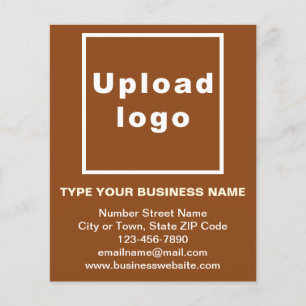 Business Brand on Brown Paper Sheet