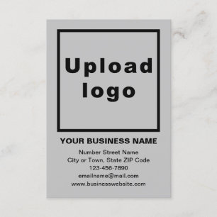 Business Brand on Grey Flat Card