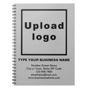Business Brand on Grey Notebook