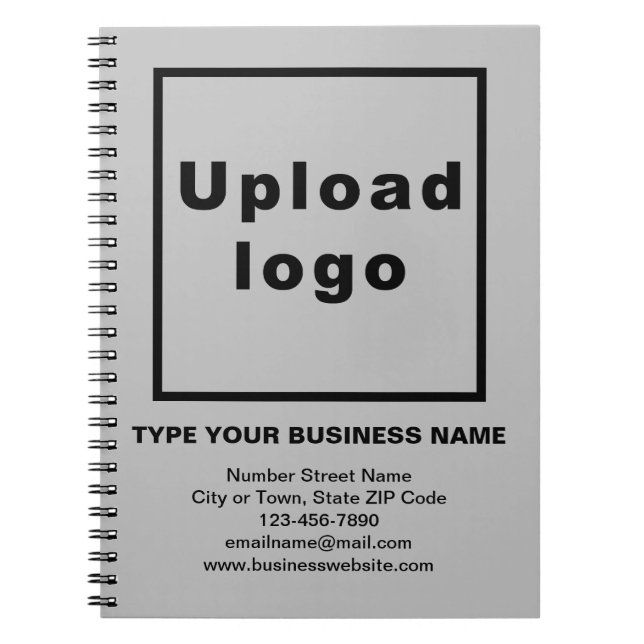 Business Brand on Grey Notebook (Front)