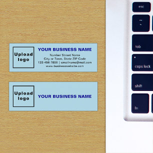 Business Brand on Light Blue Mini Card