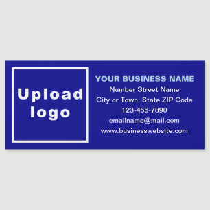 Business Brand on Long Blue Magnetic Card