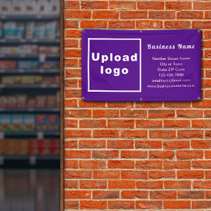 Business Brand on Purple Banner
