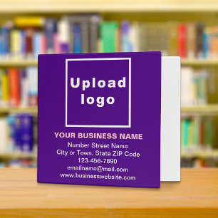 Business Brand on Purple Binder