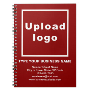 Business Brand on Red Notebook