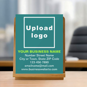 Business Brand on Teal Green Acrylic Sign