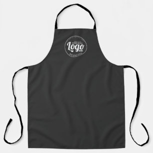 Business Branded Custom Logo Black Apron