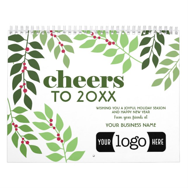 Business Branding Promo - with Logo Monthly Goals Calendar (Cover)