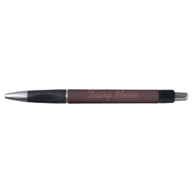 Business brown simple custom name pen (Front)