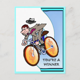 Business buddies, You're a winner Postcard