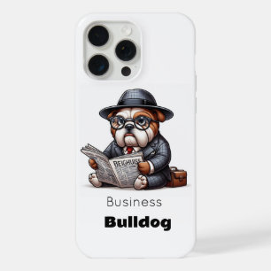 "Business Bulldog – Funny Dog in a Suit" iPhone 15 Pro Max Case