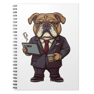 Business Bulldog – Funny Office Dog Notebook