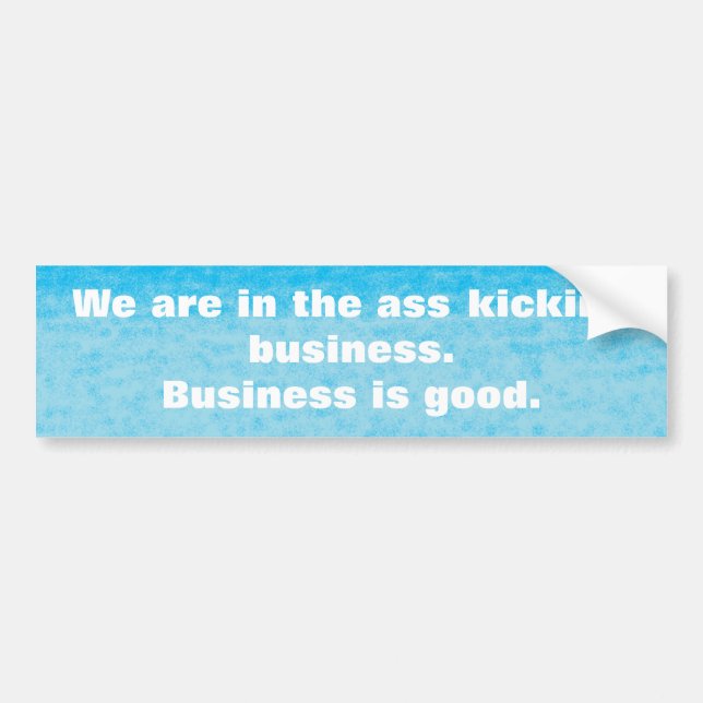 Business Bumper Sticker (Front)
