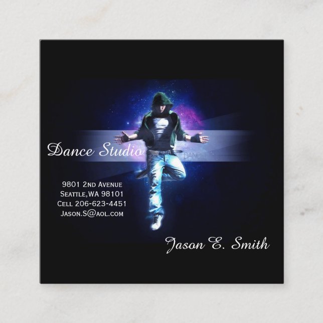 Business Calling Card-Dance Studio Sample Card (Front)