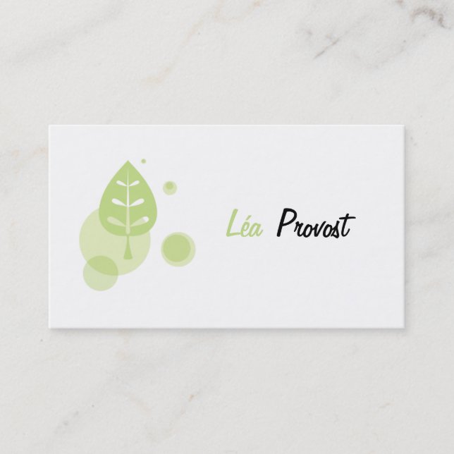 Business car - Carte de visite Landscape (Devant)