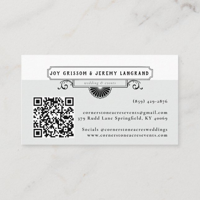 BUSINESS CARD (Back)