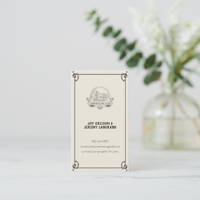 Business Card (Standing Front)