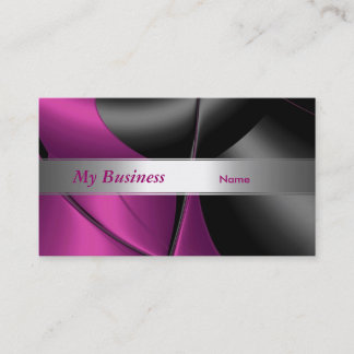 Business Card  Abstract Pink Curve