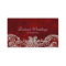 Business Card Antique Roses Wedding Planner Red