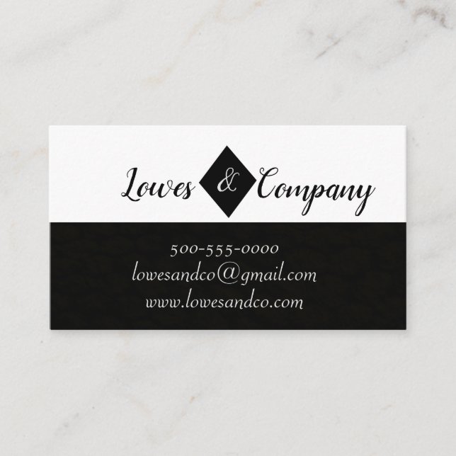 Business Card black & white (Front)