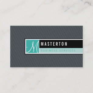 BUSINESS CARD :: blocked monogram 8
