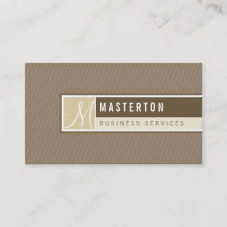 BUSINESS CARD :: blocked monogram 9