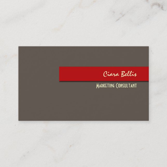 Business Card, bold {customizable background} Business Card (Front)