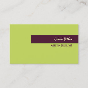 Business Card, bold {customizable background} Business Card