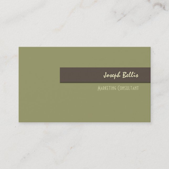 Business Card, bold {customizable background} Card (Front)