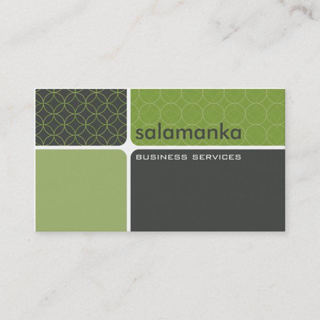 BUSINESS CARD bold modern segment (Front)
