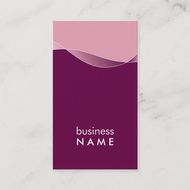 BUSINESS CARD bold modern swish (Front)