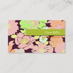 Business Card, bold poppies Card
