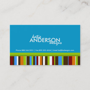Business Card - Bold Stripes