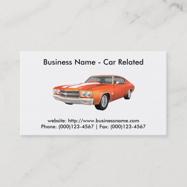 Business Card: Cars / Automotive Business Card (Front)