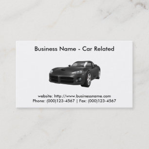 Business Card: Cars / Automotive Card
