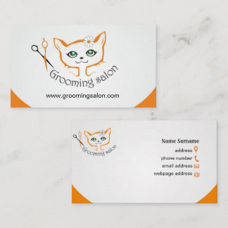 business card Cat and dog grooming salon