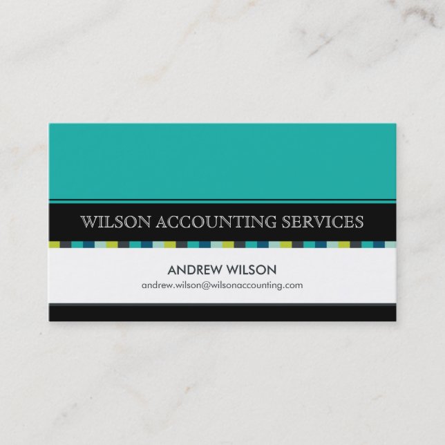BUSINESS CARD :: chequered 3L (Front)