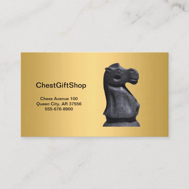 Business card chess image. (Front)
