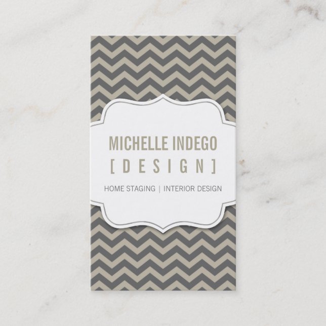 BUSINESS CARD :: chevron3 9P (Front)