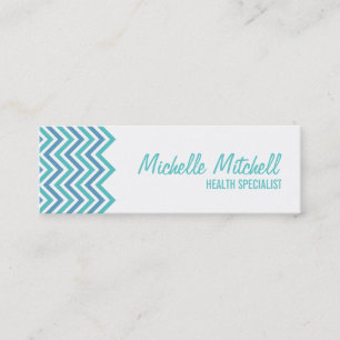 Business Card Chevron teal