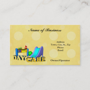 Business Card-Child Care Day Care Business Card