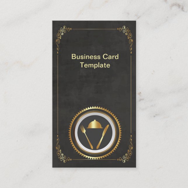 Business Card Classy Fine Dining (Front)