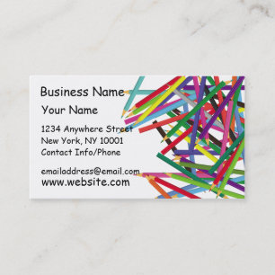Business Card Coloured Pencils 2
