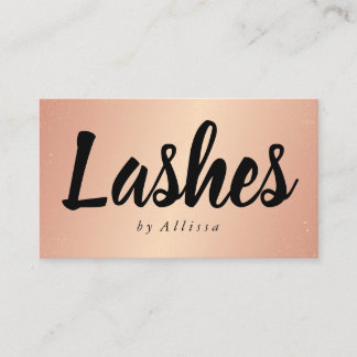 Business Card - Confetti Lashes Rose Gold