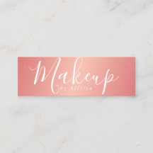 Business Card - Confetti Makeup Pink
