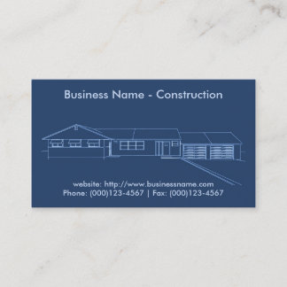 Business Card: Construction Card